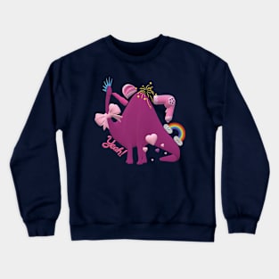 Valentines Dinosaur - Please accept my love Crewneck Sweatshirt